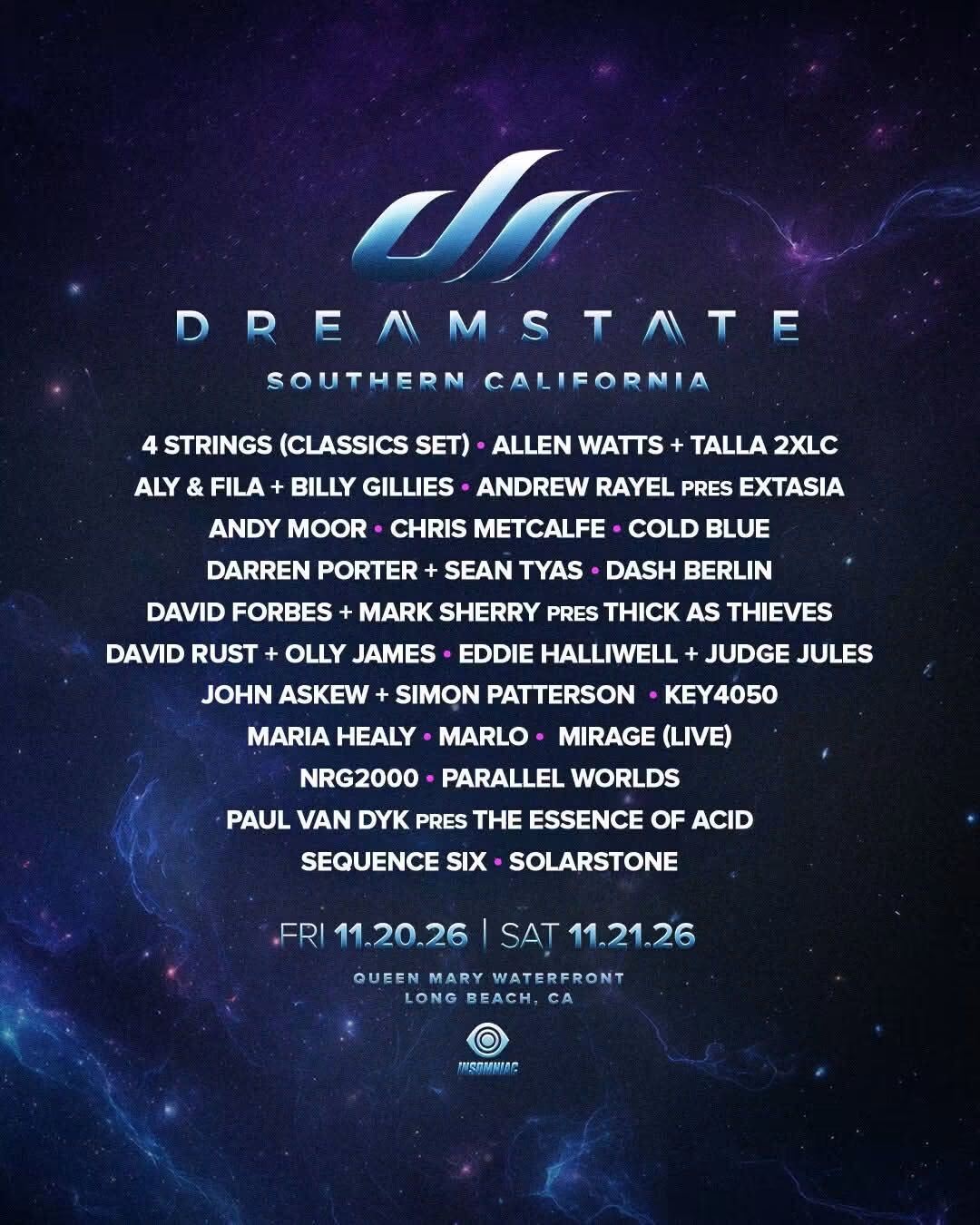 Mark Sherry (Thick As Thieves) — Dreamstate SoCal flyer