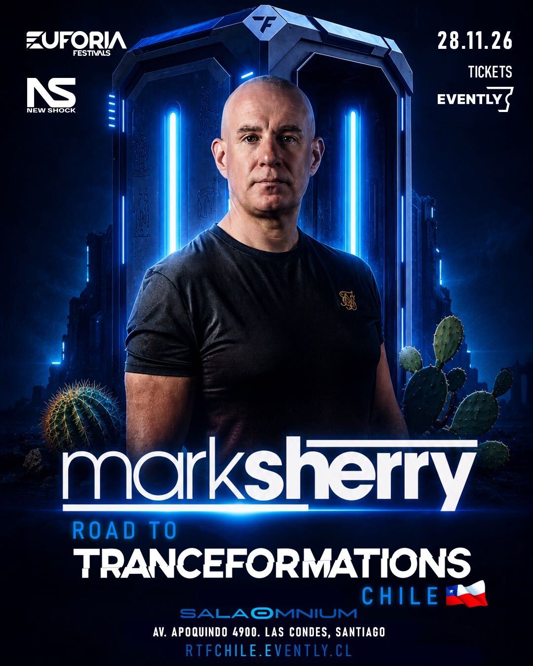 Mark Sherry — Tranceformations, Santiago flyer
